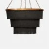 Made Goods Patricia Oval Chandelier Black Coco Beads And Brass 1 Made Goods Patricia Oval Chandelier Black Coco Beads And Brass