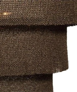 Made Goods Patricia Chandelier Oval Bronze Coco Beads And Gold Metal 9 Made Goods Patricia Chandelier Oval Bronze Coco Beads And Gold Metal