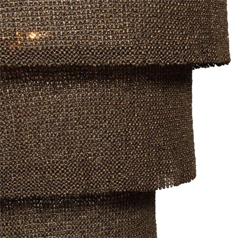 Made Goods Patricia Chandelier Oval Bronze Coco Beads And Gold Metal 5 Made Goods Patricia Chandelier Oval Bronze Coco Beads And Gold Metal