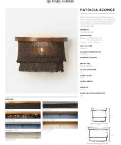 Made Goods Patricia Sconce Bronze And Gold New Arrivals