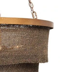 Made Goods Patricia Chandelier Bronze Coco Beads And Gold Metal 14 Made Goods Patricia Chandelier Bronze Coco Beads And Gold Metal