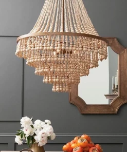 Made Goods Pia Large Chandelier Gold