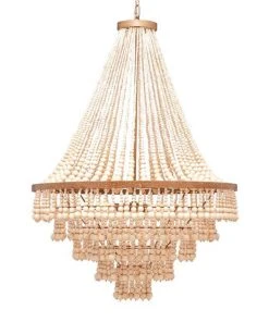 Made Goods Pia Large Chandelier Gold