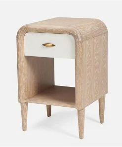 Made Goods Pierre Single Nightstand Pristine And Whitewash