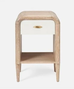 Made Goods Pierre Single Nightstand Pristine And Whitewash