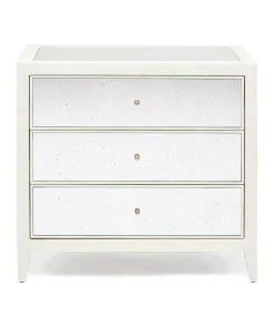 Made Goods New Arrivals Mia Double Nightstand Pristine Vintage Faux Shagreen