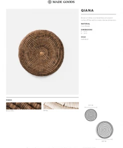 Made Goods Qiana Wall Decor Large Brown New Arrivals 7 Made Goods Qiana Wall Decor Large Brown New Arrivals