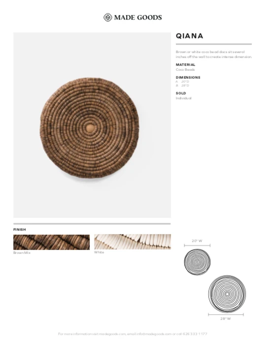 Made Goods Qiana Wall Decor Large Brown New Arrivals 5 Made Goods Qiana Wall Decor Large Brown New Arrivals