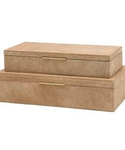 Made Goods Ralston Box Set Beige Hair On Hide