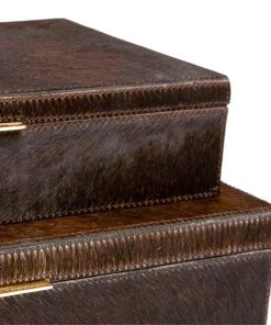 Made Goods Ralston Box Set Dark Brown Hair On Hide New Arrivals
