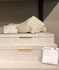 Made Goods New Arrivals Ralston Box Set Natural White Hair On Hide