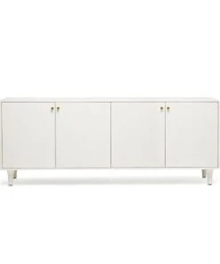 Made Goods New Arrivals Ramon 4 Door Buffet Pristine Faux Raffia