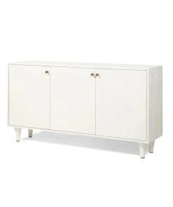 Made Goods Ramon 3 Door Buffet Pristine Faux Raffia