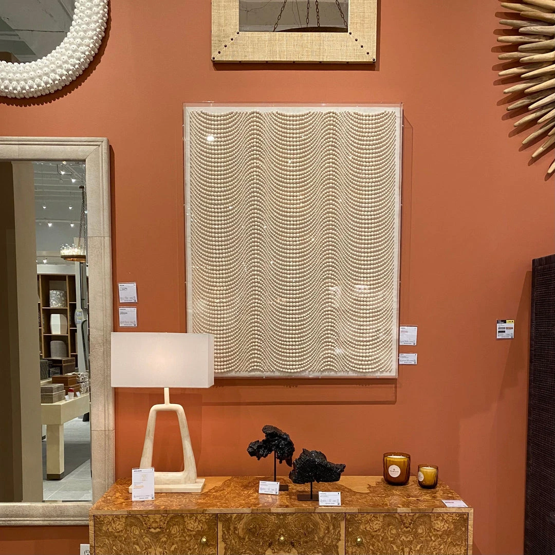 Made Goods New Arrivals Rheta Wall Art White Wood Beads 6 Made Goods New Arrivals Rheta Wall Art White Wood Beads