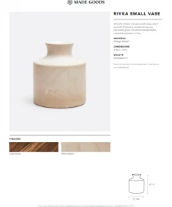 Made Goods New Arrivals Rivka Vase Set Of Two Small Light Mango Wood 7 Made Goods New Arrivals Rivka Vase Set Of Two Small Light Mango Wood