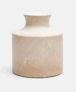 Made Goods New Arrivals Rivka Vase Set Of Two Small White Mango Wood