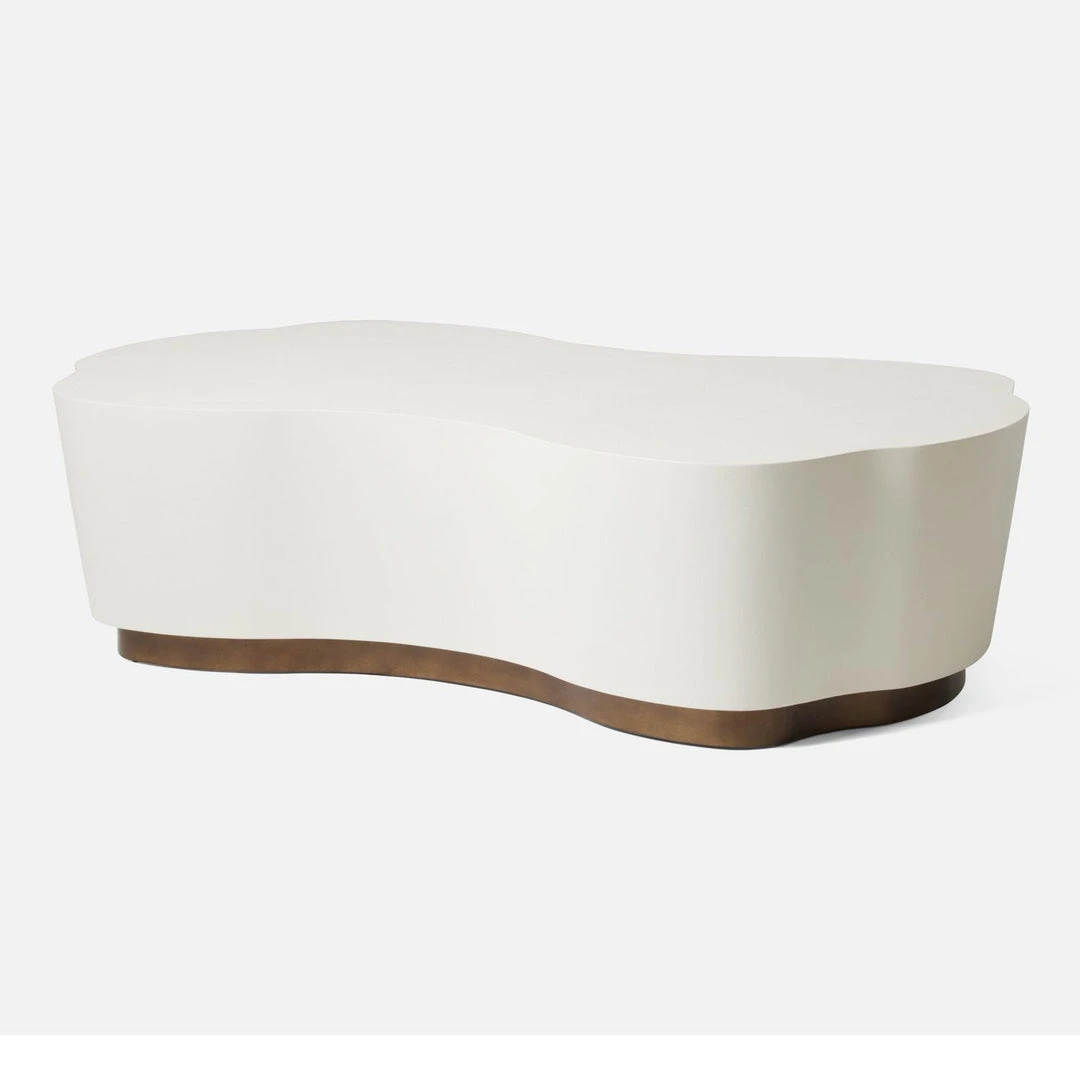 Made Goods Rockwell Coffee Table Large White Faux Belgian Linen New Arrivals 3 Made Goods Rockwell Coffee Table Large White Faux Belgian Linen New Arrivals