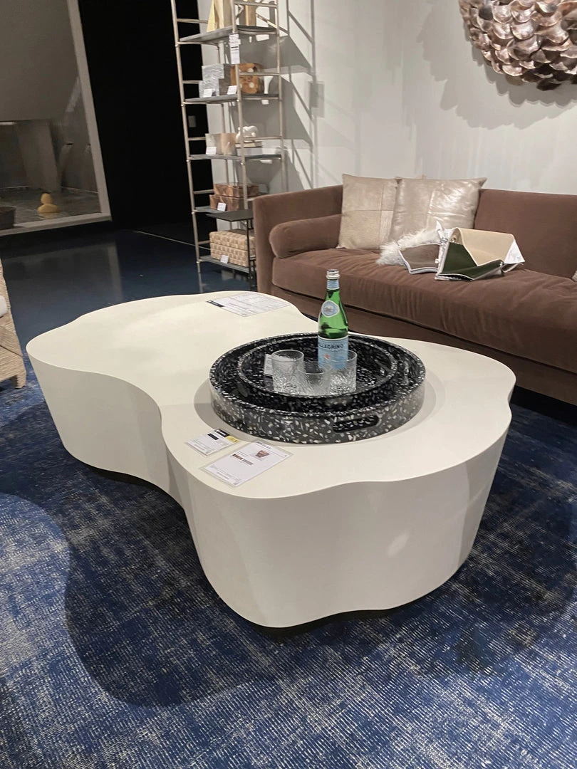 Made Goods Rockwell Coffee Table Large White Faux Belgian Linen New Arrivals 6 Made Goods Rockwell Coffee Table Large White Faux Belgian Linen New Arrivals