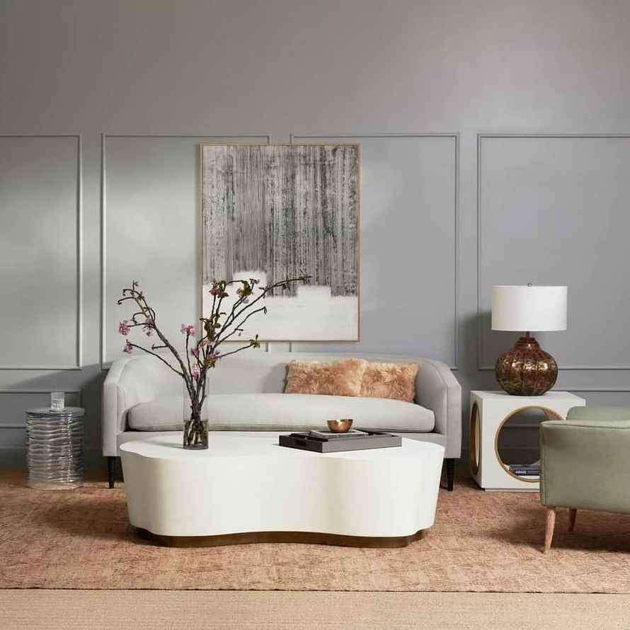 Made Goods Rockwell Coffee Table Large White Faux Belgian Linen New Arrivals 5 Made Goods Rockwell Coffee Table Large White Faux Belgian Linen New Arrivals