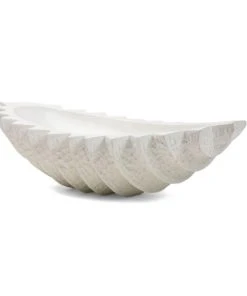 Made Goods New Arrivals Samara Bowl White Cast Resin