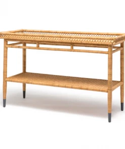 Made Goods Sarah Console Woven Rattan