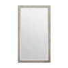 Made Goods New Arrivals Sidney Rectangular Mirror Warm Silver Faux Silk