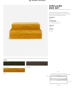 Made Goods Sinclaire Box Set Forest Green Velvet New Arrivals