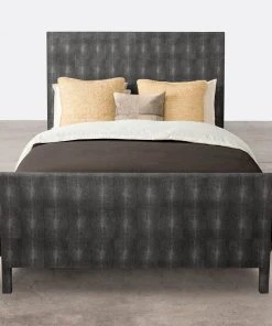 Made Goods New Arrivals Sloane Bed Cool Gray Faux Shagreen