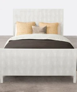 Made Goods New Arrivals Sloane Bed Blanc Faux Shagreen