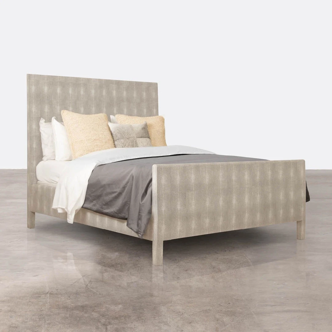 Made Goods Sloane Bed Sand Faux Shagreen 4 Made Goods Sloane Bed Sand Faux Shagreen