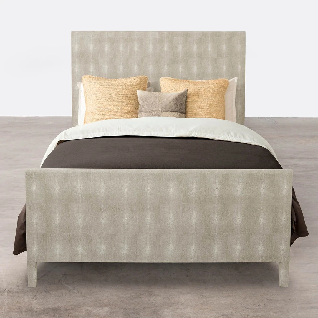 Made Goods Sloane Bed Sand Faux Shagreen 3 Made Goods Sloane Bed Sand Faux Shagreen