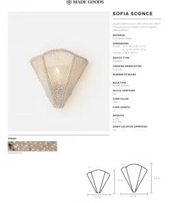 Made Goods Sofia Sconce Double New Arrivals