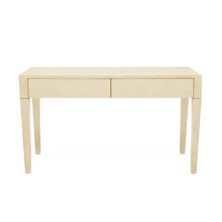 Made Goods New Arrivals Sorin 2 Drawer Desk Off White Faux Shagreen 3 Made Goods New Arrivals Sorin 2 Drawer Desk Off White Faux Shagreen