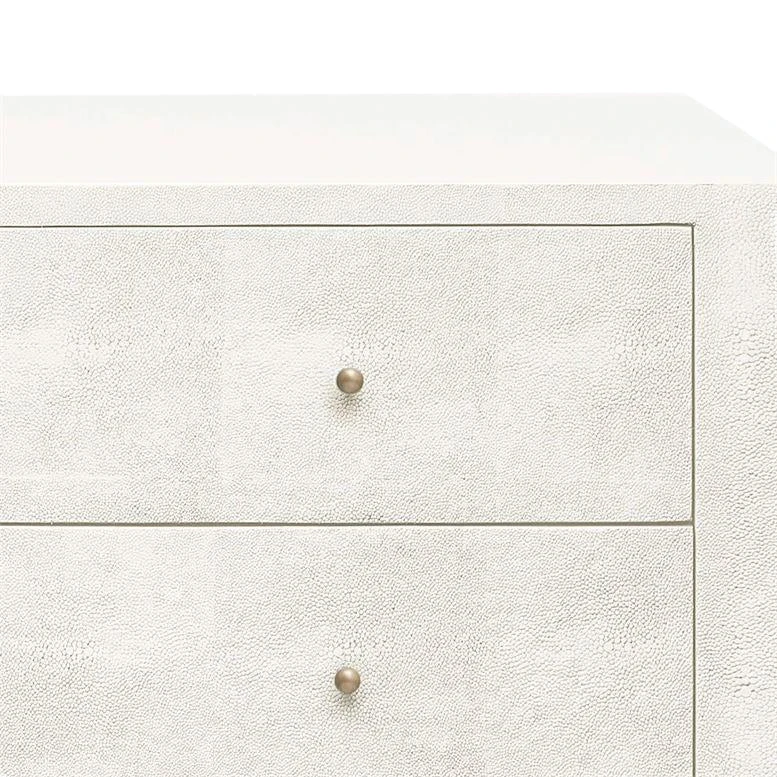 Made Goods New Arrivals Sorin 3 Drawer Double Nightstand Pristine Faux Shagreen 6 Made Goods New Arrivals Sorin 3 Drawer Double Nightstand Pristine Faux Shagreen