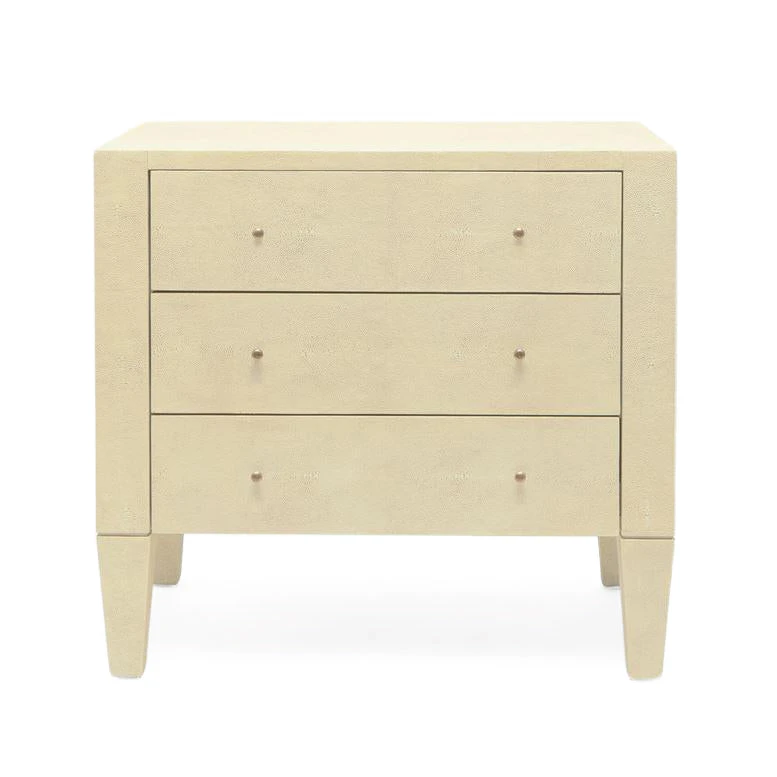 Made Goods New Arrivals Sorin 3 Drawer Double Nightstand Off White Faux Shagreen 3 Made Goods New Arrivals Sorin 3 Drawer Double Nightstand Off White Faux Shagreen