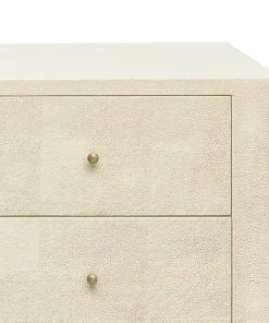 Made Goods New Arrivals Sorin 60" Dresser Off White Faux Shagreen