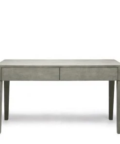 Made Goods Sorin 2 Drawer Desk Castor Gray Vintage Faux Shagreen New Arrivals