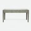 Made Goods Sorin 3 Drawer Desk Castor Gray Faux Shagreen New Arrivals 2 Made Goods Sorin 3 Drawer Desk Castor Gray Faux Shagreen New Arrivals