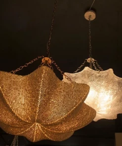 Made Goods New Arrivals Tabitha Chandelier Natural Coco Beads And Gold Metal 11 Made Goods New Arrivals Tabitha Chandelier Natural Coco Beads And Gold Metal