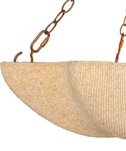 Made Goods New Arrivals Tabitha Chandelier Natural Coco Beads And Gold Metal 13 Made Goods New Arrivals Tabitha Chandelier Natural Coco Beads And Gold Metal