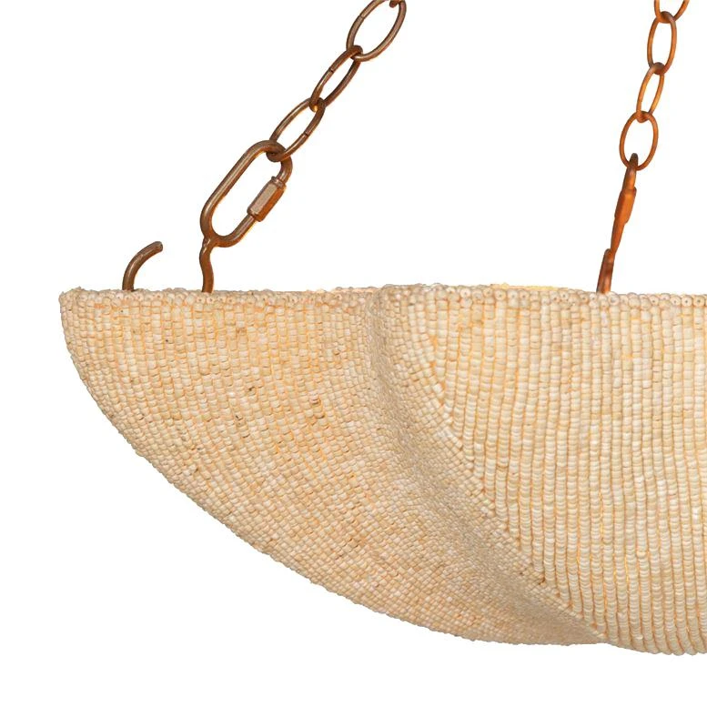 Made Goods New Arrivals Tabitha Chandelier Natural Coco Beads And Gold Metal 7 Made Goods New Arrivals Tabitha Chandelier Natural Coco Beads And Gold Metal