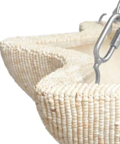 Made Goods New Arrivals Tabitha Chandelier Natural Coco Beads And Silver Metal