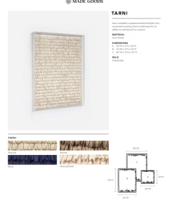 Made Goods New Arrivals Tarni Rectangle Artwork Gold Coco Sticks Two Sizes 11 Made Goods New Arrivals Tarni Rectangle Artwork Gold Coco Sticks Two Sizes