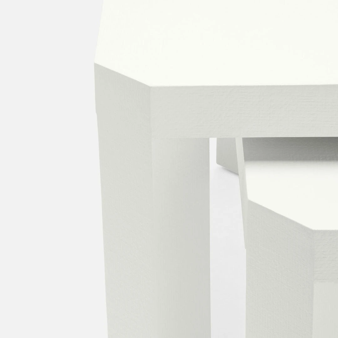 Made Goods Taylam Nesting Coffee Tables Small Pristine Faux Raffia New Arrivals 8 Made Goods Taylam Nesting Coffee Tables Small Pristine Faux Raffia New Arrivals