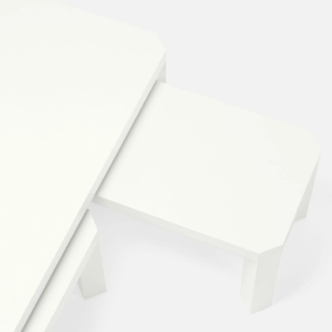 Made Goods Taylam Nesting Coffee Tables Small Pristine Faux Raffia New Arrivals 6 Made Goods Taylam Nesting Coffee Tables Small Pristine Faux Raffia New Arrivals