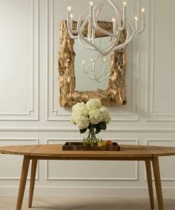 Made Goods Ulla Chandelier White Gesso Concrete New Arrivals