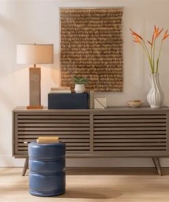 Made Goods New Arrivals Vaughn Stool Navy