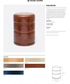 Made Goods New Arrivals Vaughn Stool Navy 7 Made Goods New Arrivals Vaughn Stool Navy