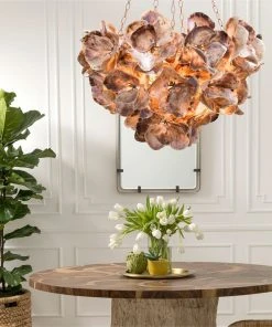 Made Goods Venus Chandelier Natural Saddle