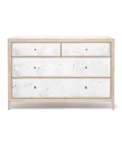 Made Goods Mia 48" Dresser White Cerused Oak